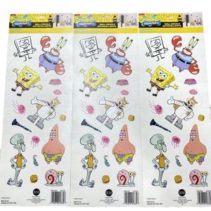 NEW SpongeBob SquarePants Wall Decor Decal Stickers 3 sets - Mr. Krabs,Squidward